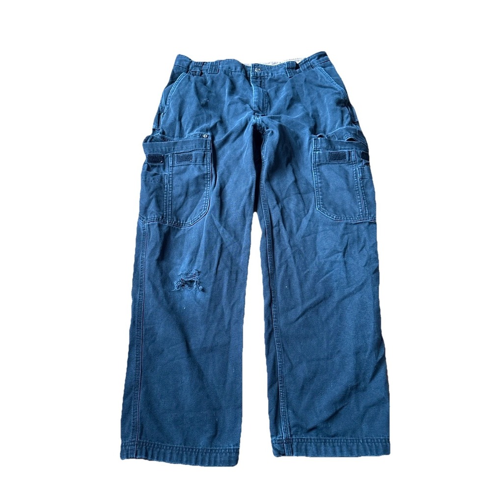 Duluth Trading Cargo Pants Mens 36x32 Black Standard Fit Workwear